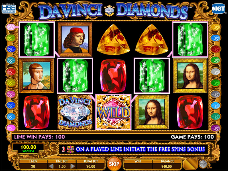 Free Online Slots Davinci Diamonds